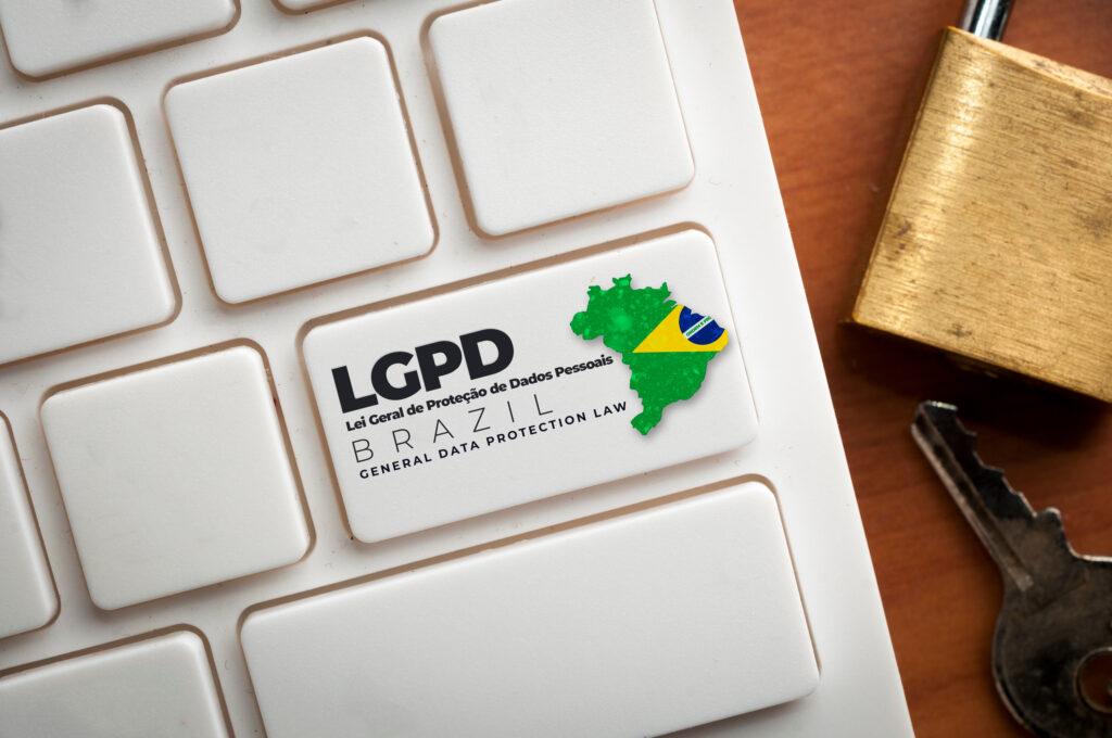 Tecla de computador com as sigla da Lei Geral de Proteção de dados, que regula o big data